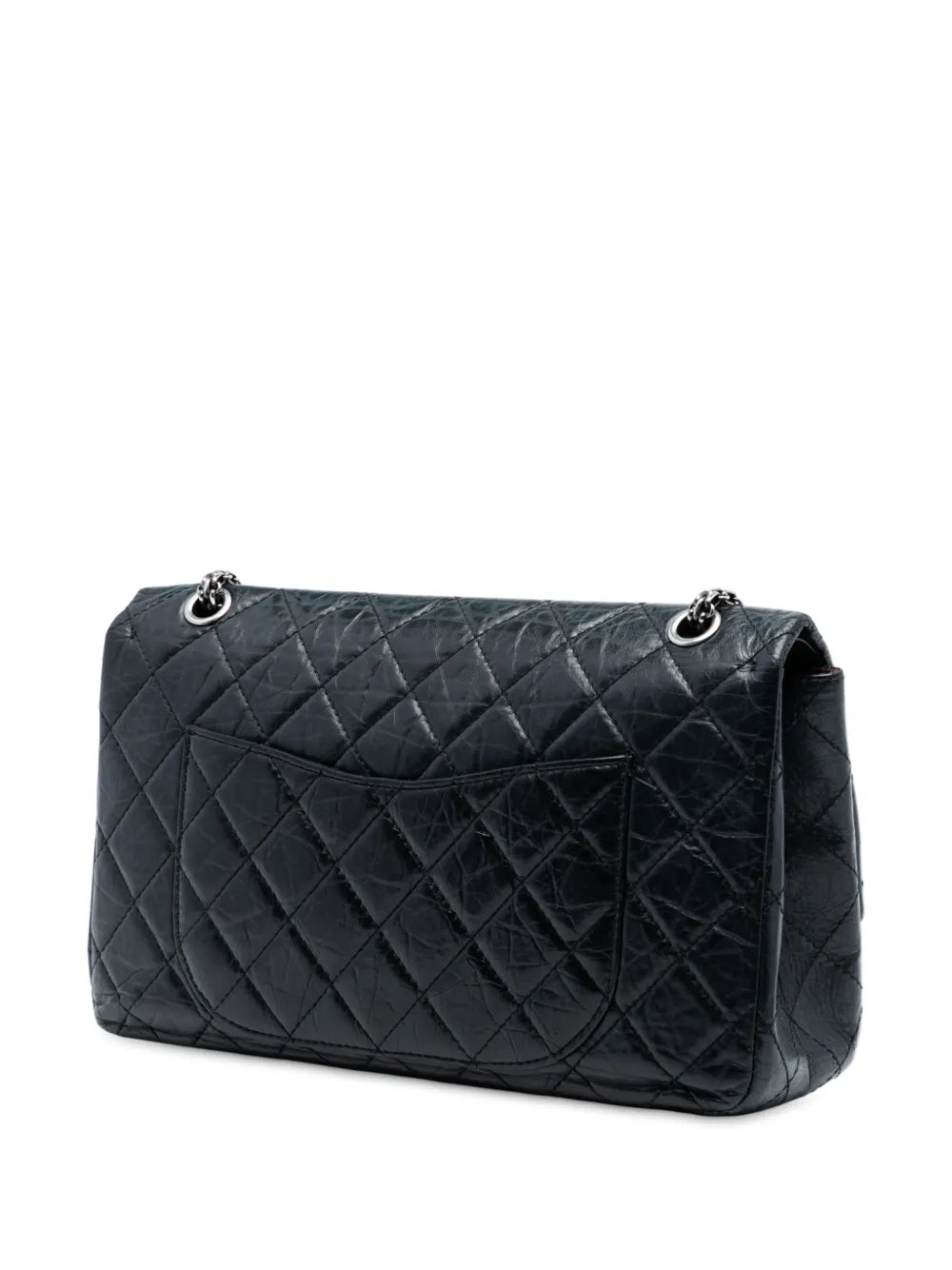 Chanel Pre Owned 2008 2009 Reissue 255 Aged Calfskin Double Flap 227 Shoulder Bag