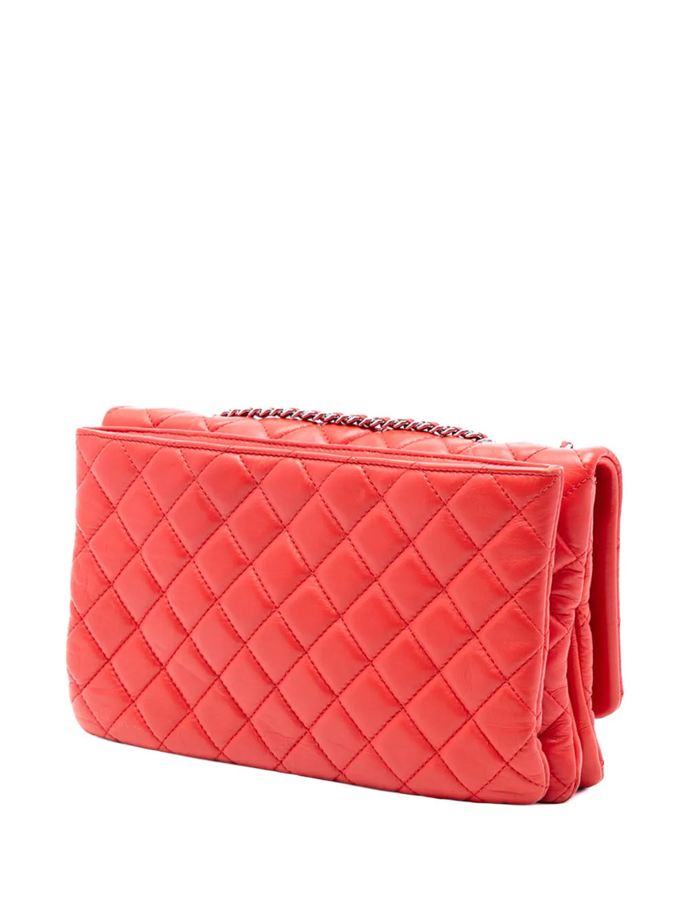 Chanel Pre Owned 2014 Jumbo Quilted Calfskin Tender Touch Flap Shoulder Bag