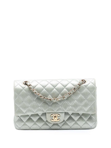 Chanel Pre Owned 2011 Medium Classic Iridescent Lambskin Double Flap Shoulder Bag