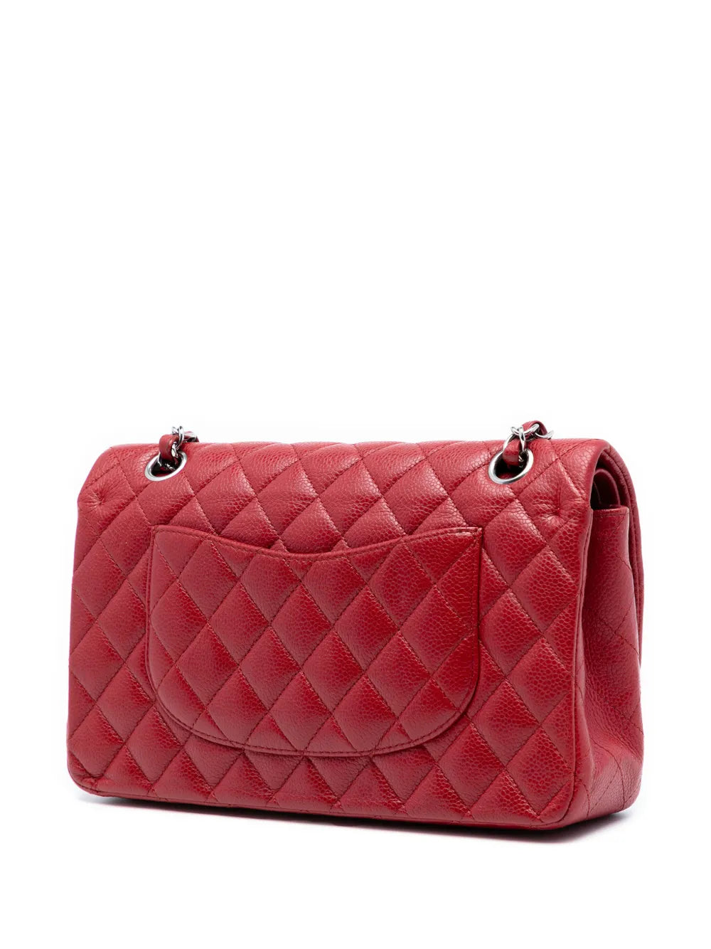 Chanel Pre Owned 2010 2011 Medium Classic Caviar Double Flap Shoulder Bag