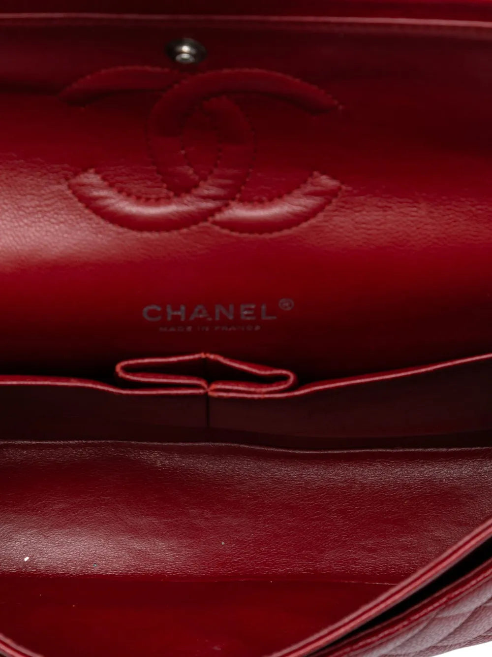 Chanel Pre Owned 2010 2011 Medium Classic Caviar Double Flap Shoulder Bag