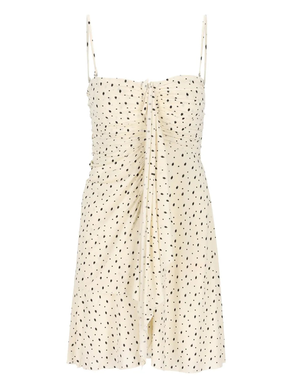 Isabel Marant Gemma Dotted Gathered Mini Dress