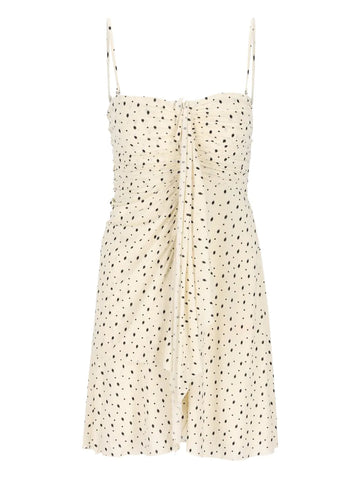 Isabel Marant Gemma Dotted Gathered Mini Dress