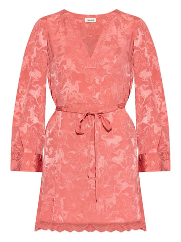 Zadigvoltaire V Neck Printed Dress