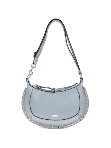 Isabel Marant Oskan Moon Studded Leather Shoulder Bag