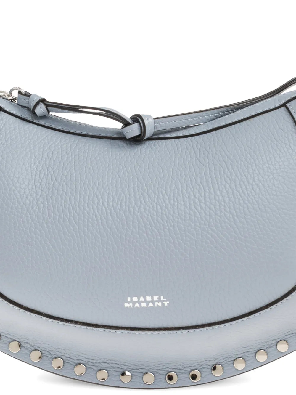 Isabel Marant Oskan Moon Studded Leather Shoulder Bag