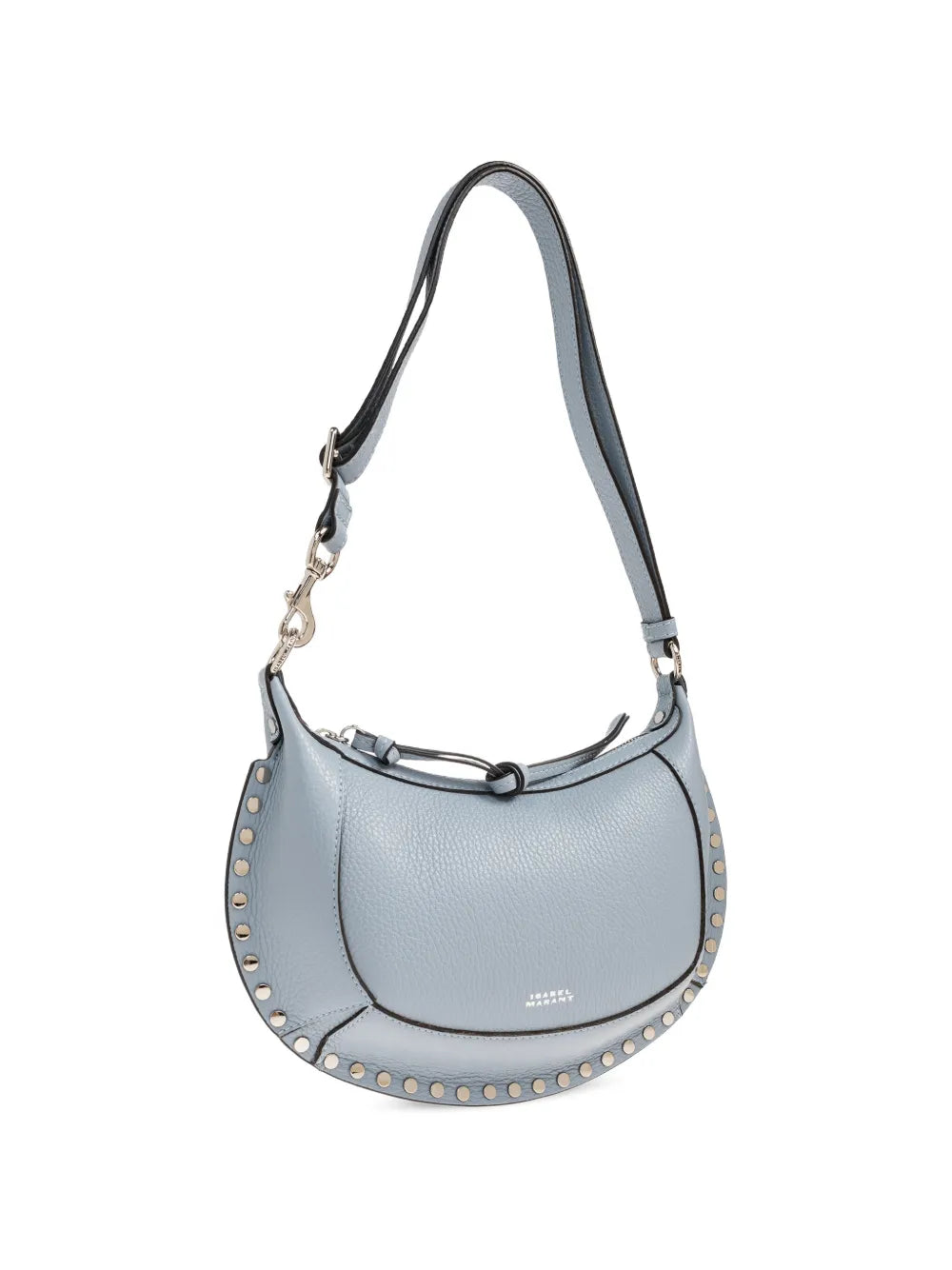 Isabel Marant Oskan Moon Studded Leather Shoulder Bag