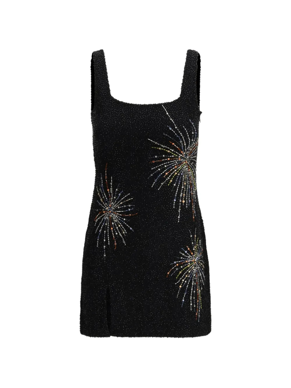 Staud Split Beaded Mini Dress