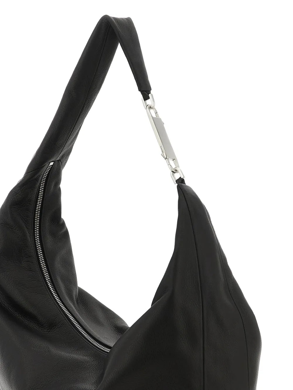 Rick Owens Gemini Zip Hook Leather Shoulder Bag