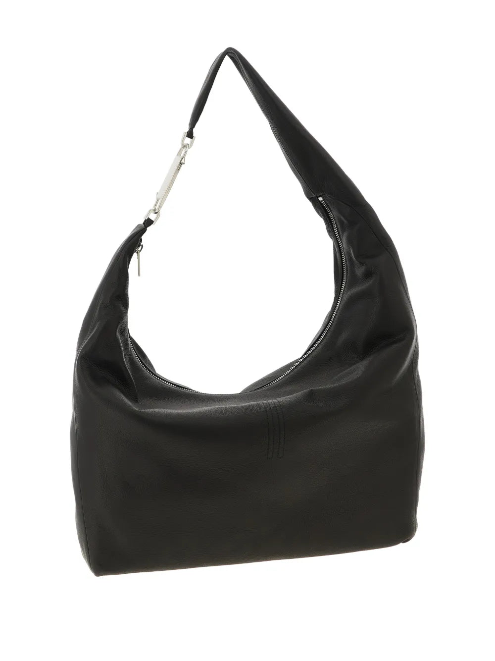 Rick Owens Gemini Zip Hook Leather Shoulder Bag