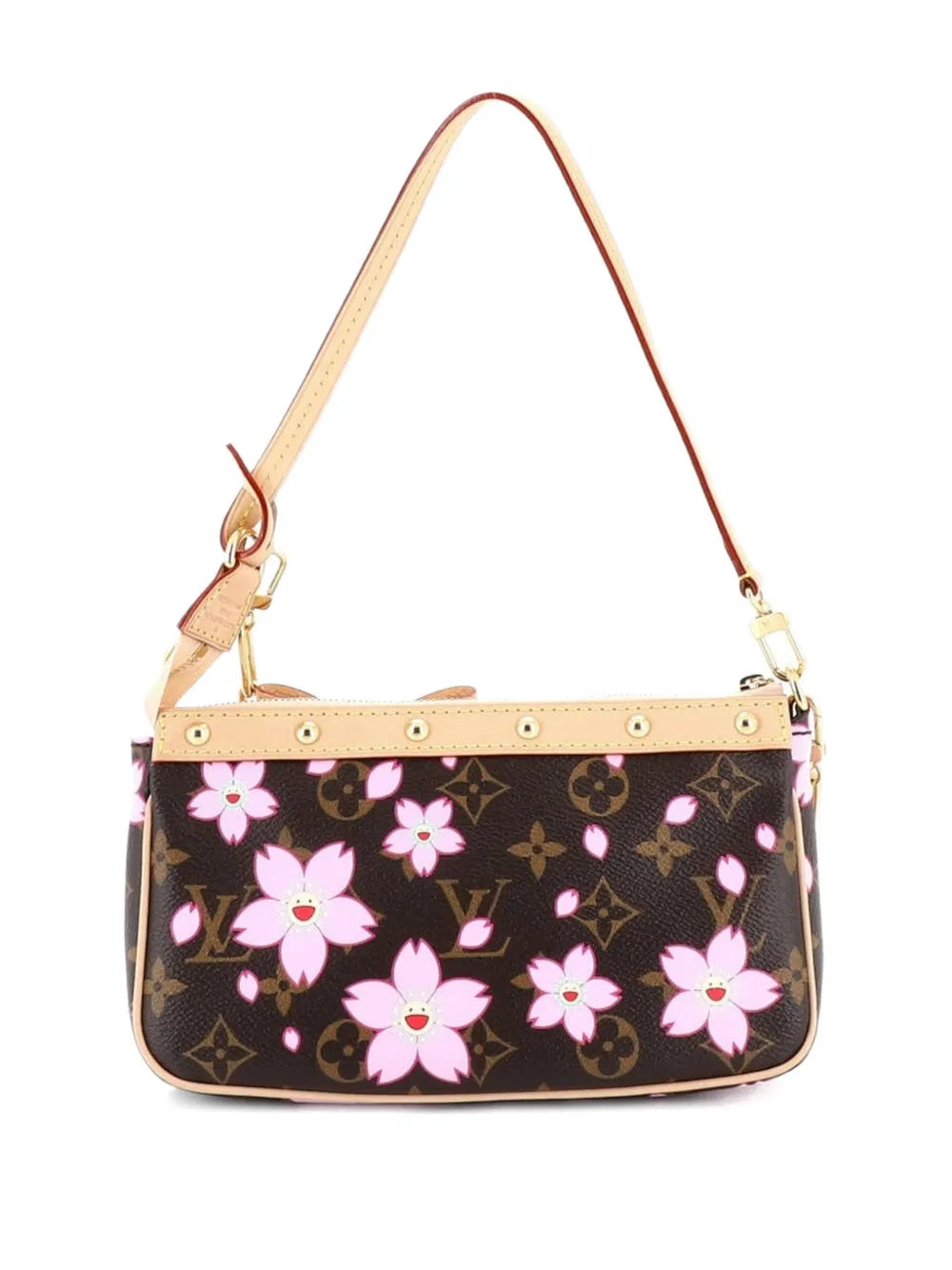 Louis Vuitton Pre Owned X Takashi Murakami Pochette Accessoires Nm Limited Edition Cherry Blossom Monogram Shoulder Bag