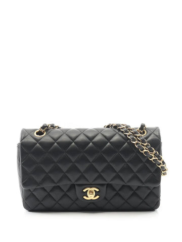 Chanel Pre Owned 2017 2018 Medium Classic Lambskin Double Flap Shoulder Bag