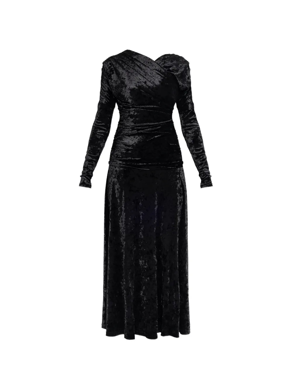 Ganni Draped Long Sleeved Maxi Dress