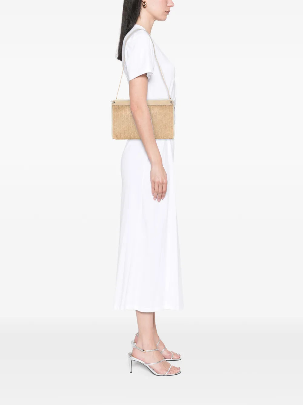 Christian Dior Pre Owned 20Th Century Diorissimo Trotter Canvas Shoulder Bag