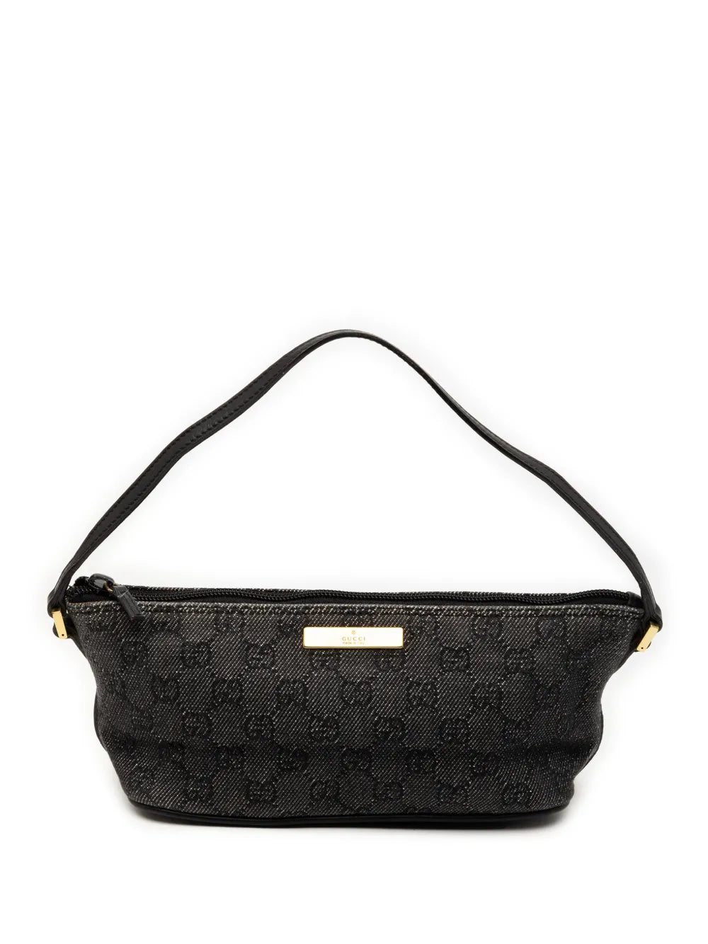 Gucci Pre Owned 2000 2015 Gg Denim Boat Shoulder Bag