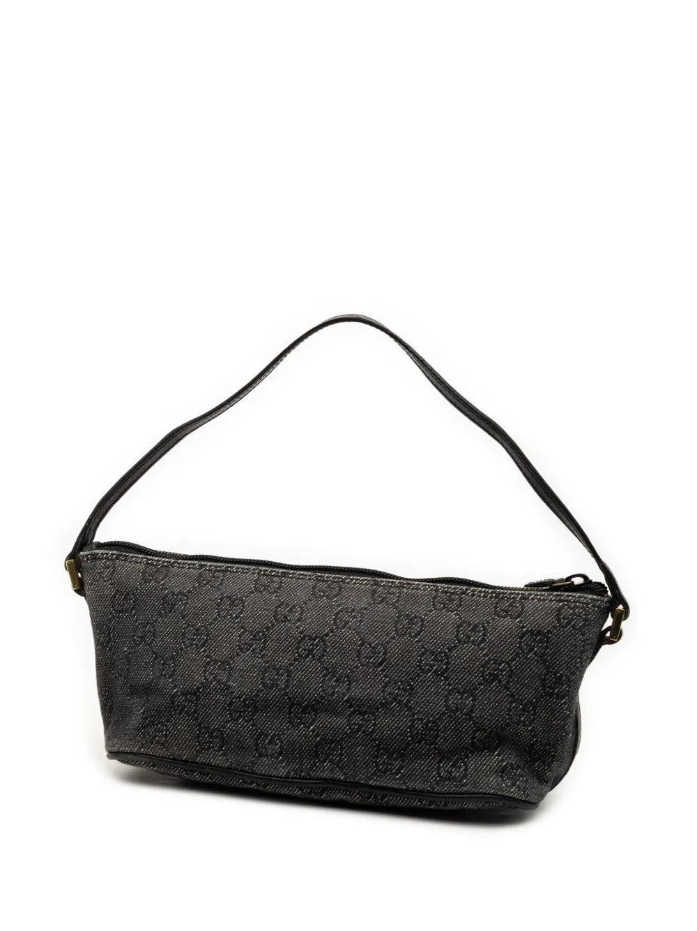 Gucci Pre Owned 2000 2015 Gg Denim Boat Shoulder Bag