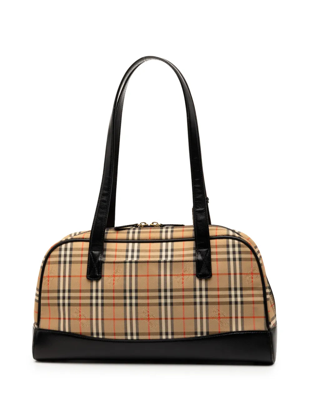 Burberry Pre Owned 2000 2017 Haymarket Check Canvas Shoulder Bag