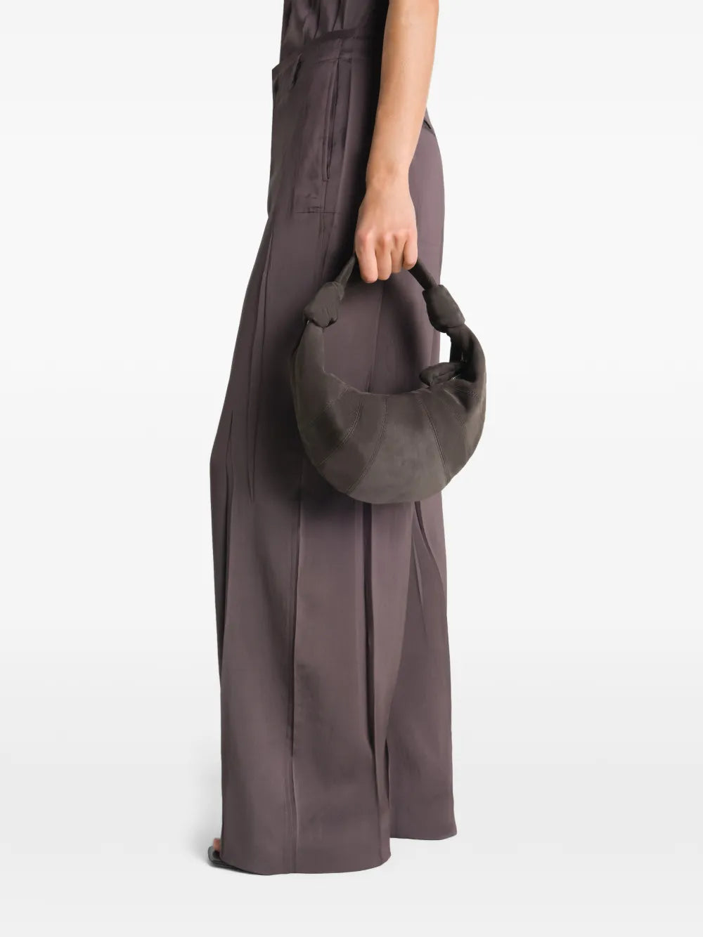 Lemaire Topstitched Fortune Croissant Shoulder Bag