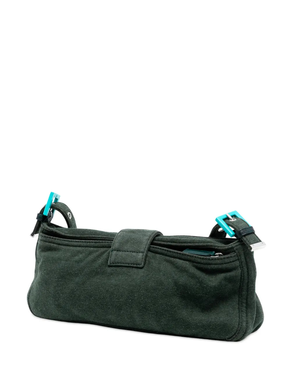 Fendi Pre Owned 2000 2010 Wool Mamma Baguette Shoulder Bag