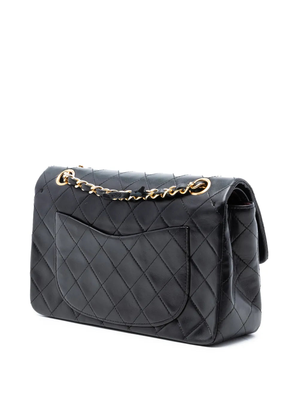 Chanel Pre Owned 1986 1988 Small Classic Lambskin Double Flap Shoulder Bag