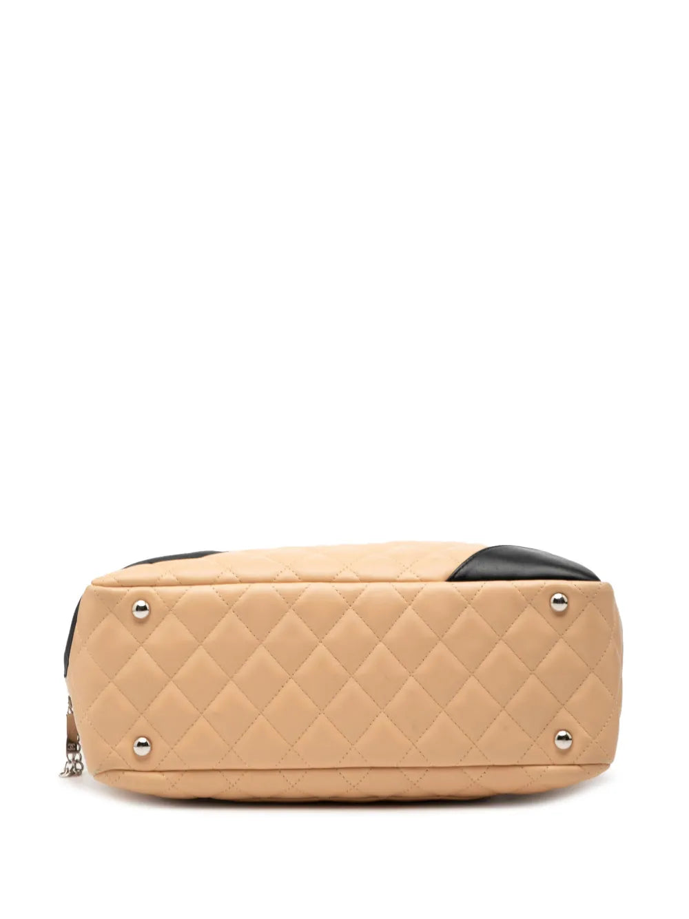 Chanel Pre Owned 2004 2005 Large Quilted Lambskin Cambon Ligne Shoulder Bag