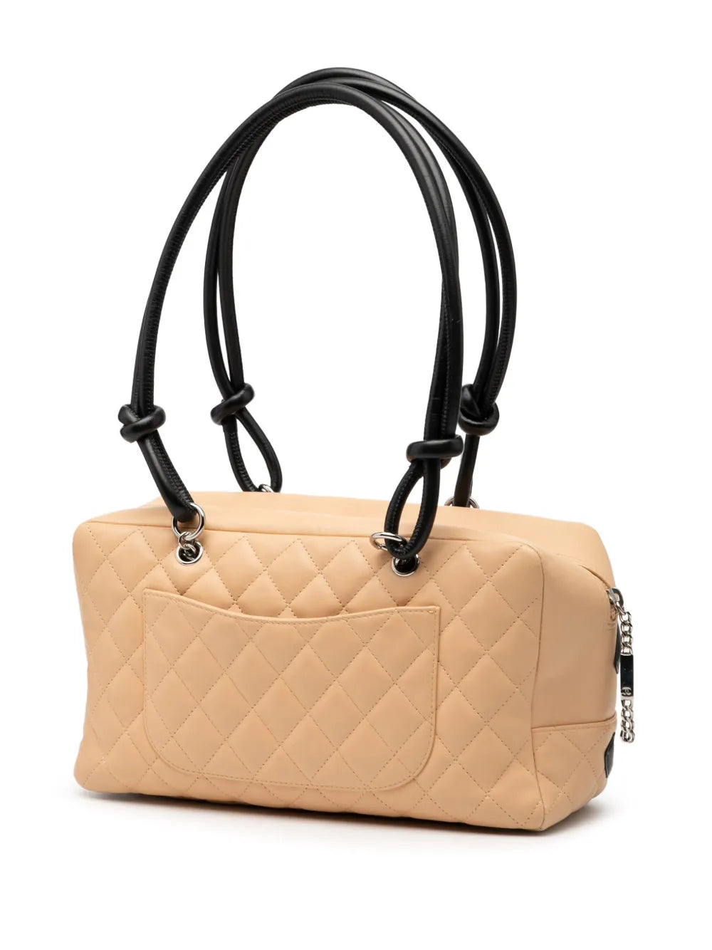 Chanel Pre Owned 2004 2005 Large Quilted Lambskin Cambon Ligne Shoulder Bag