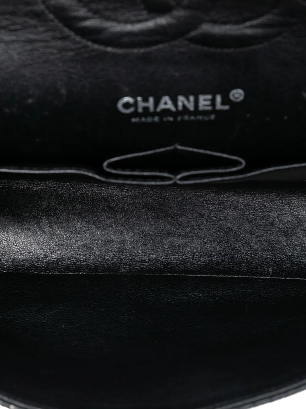Chanel Pre Owned 2006 2008 Medium Classic Perforated Lambskin Double Flap Shoulder Bag
