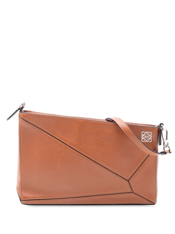 Loewe Pre Owned 2015 Leather Puzzle Clutch Shoulder Bag