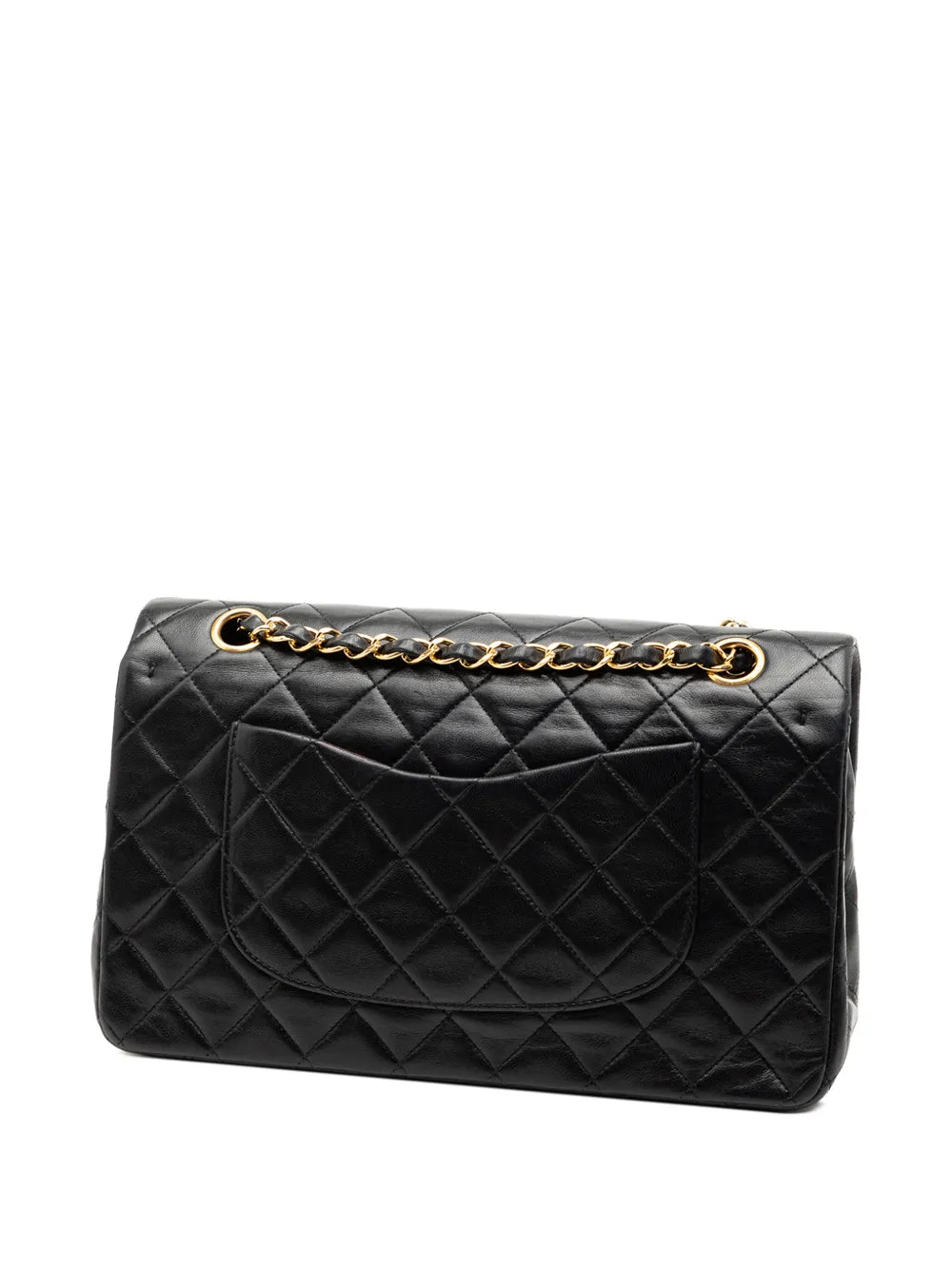 Chanel Pre Owned 1991 1994 Medium Classic Lambskin Double Flap Shoulder Bag
