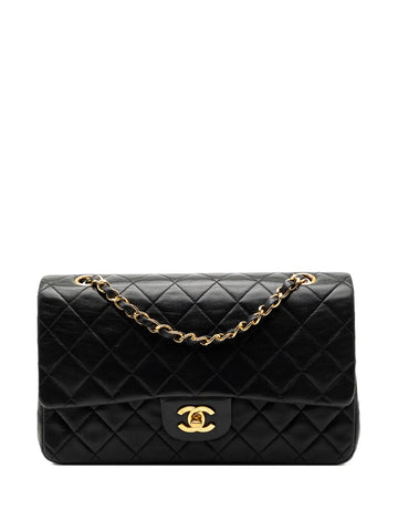 Chanel Pre Owned 1991 1994 Medium Classic Lambskin Double Flap Shoulder Bag