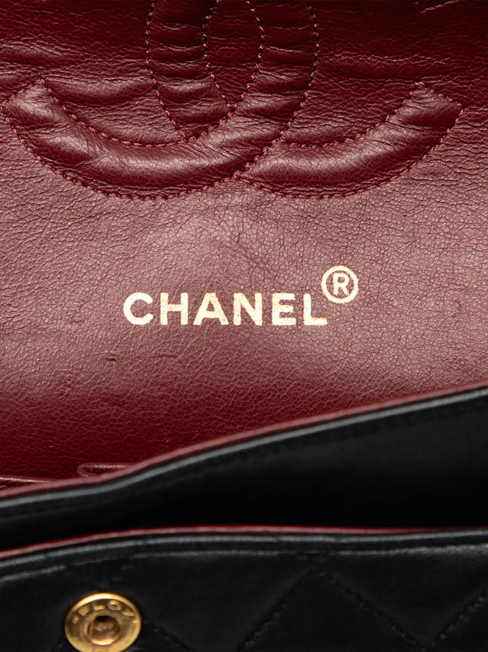 Chanel Pre Owned 1991 1994 Medium Classic Lambskin Double Flap Shoulder Bag