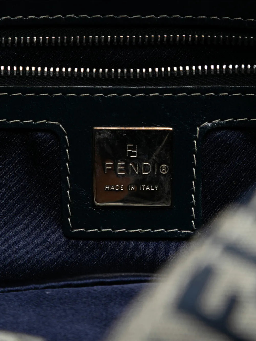 Fendi Pre Owned 20Th Century Zucchino Canvas Double Flap Shoulder Bag