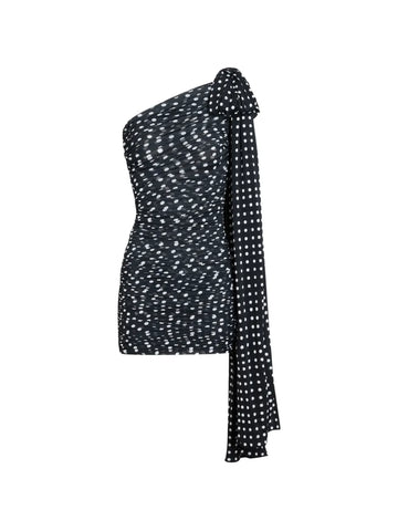 Patou One Shoulder Draped Dress
