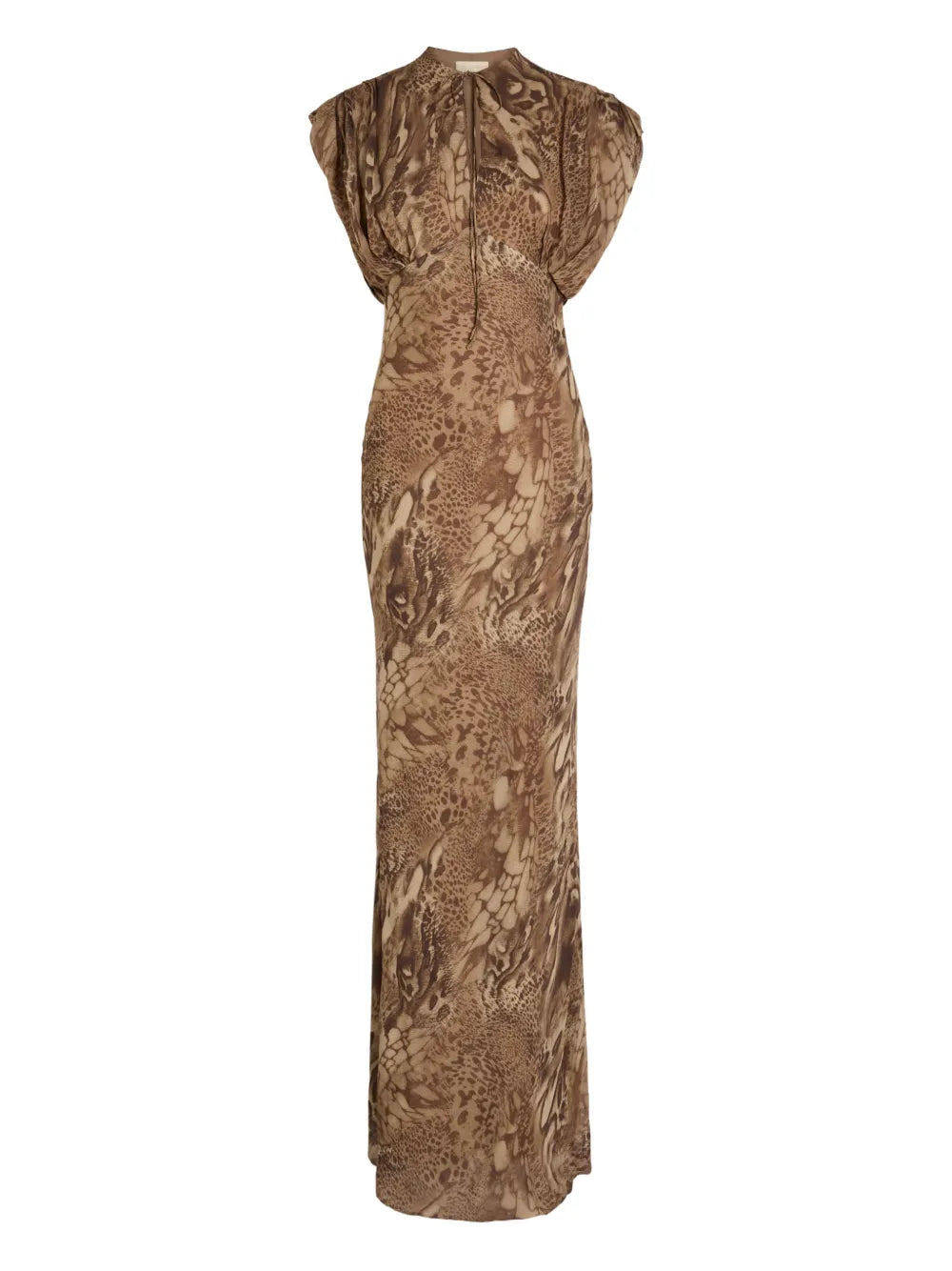 De La Vali Ceres Patterned Maxi Dress