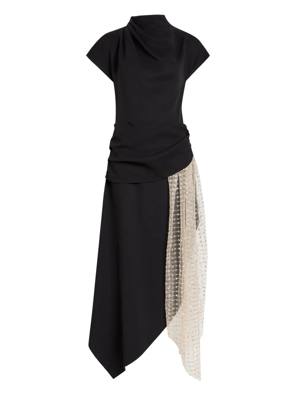 Staud Effie Asymmetric Midi Dress