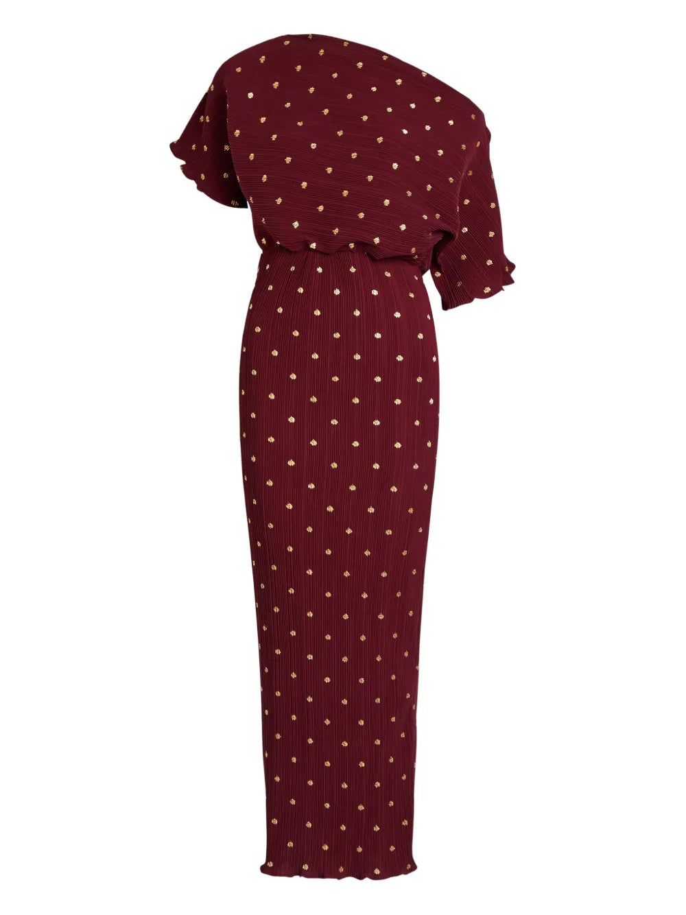 Never Fully Dressed Tilly One Shoulder Polka Dot Maxi Dress
