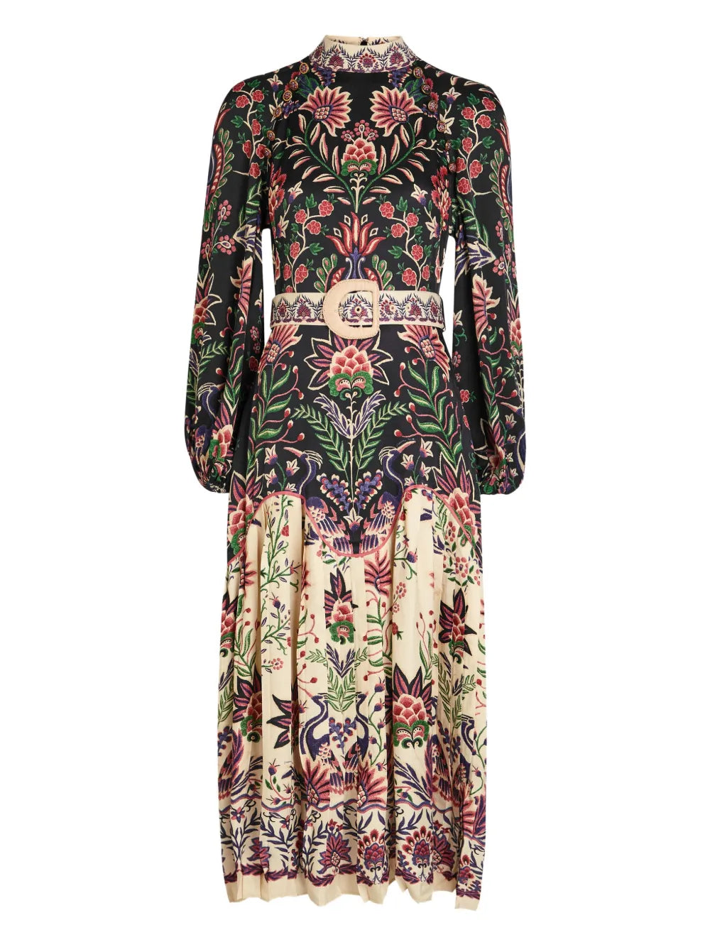 Farm Rio Belt Detail Midi Dress