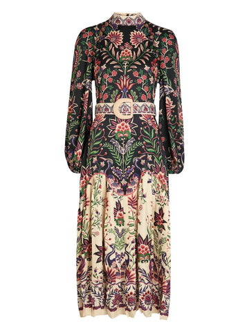 Farm Rio Belt Detail Midi Dress
