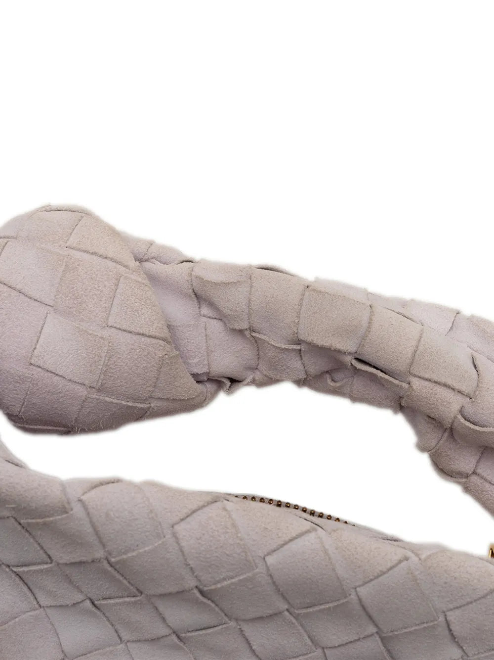 Bottega Veneta Pre Owned 2012 2025 Mini Suede Intrecciato Jodie Hobo Bag
