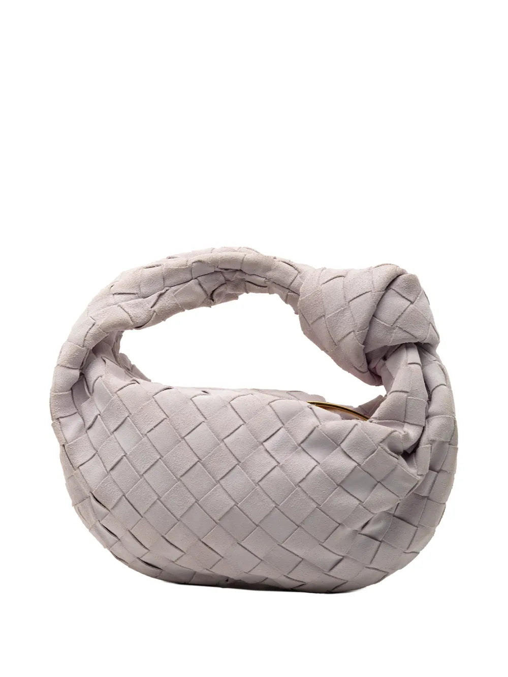 Bottega Veneta Pre Owned 2012 2025 Mini Suede Intrecciato Jodie Hobo Bag