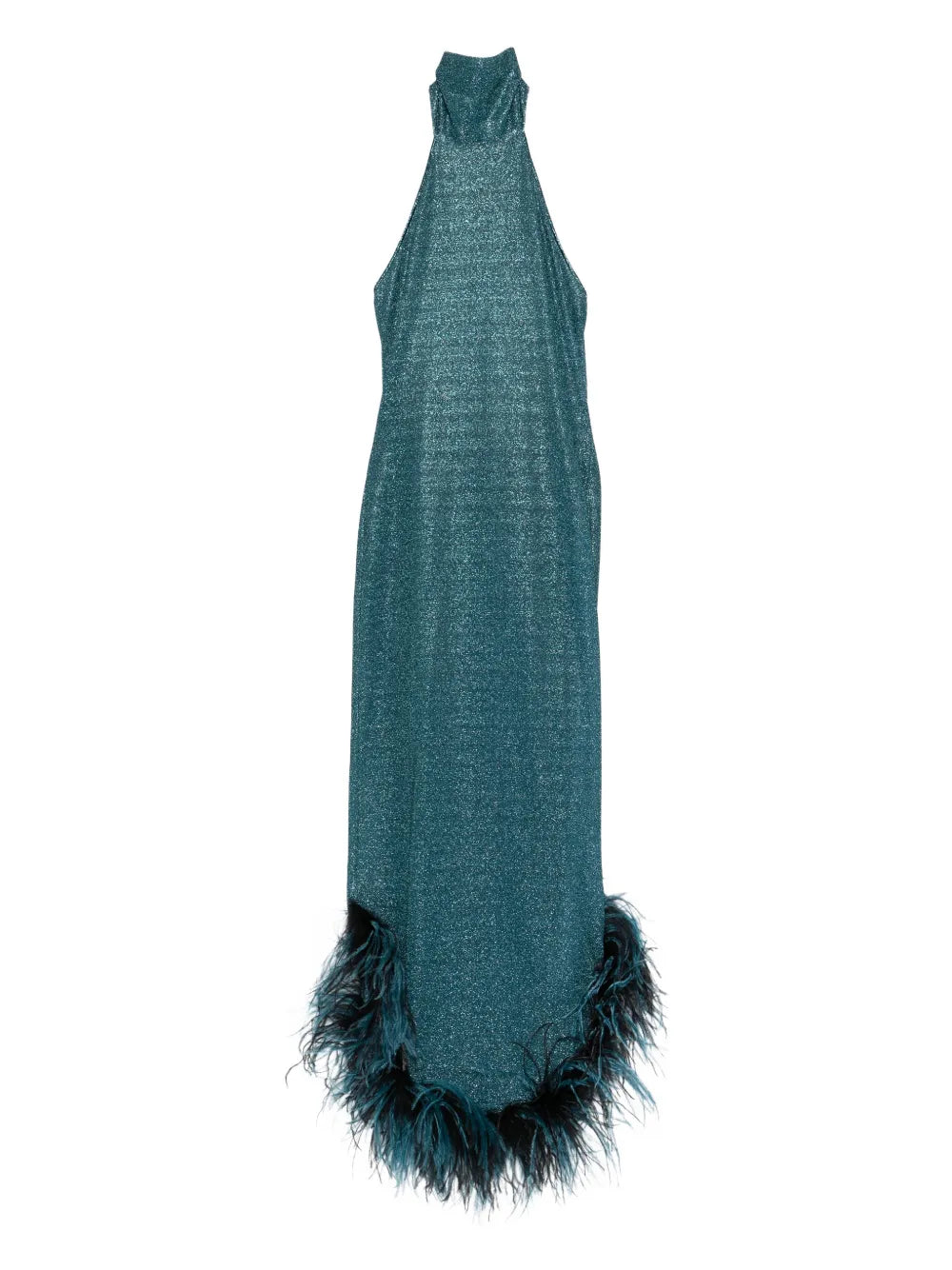 Oseree Lumiere Plumage Halterneck Dress