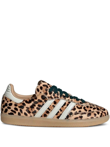 adidas Samba Og Leopard-Print Three-Stripe Sneakers