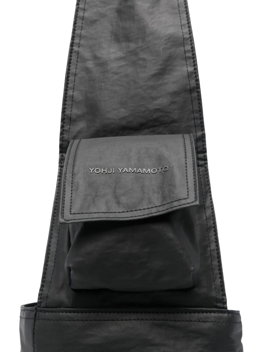 Y 3 Large Newspaper Flap Pocket Tote Bag