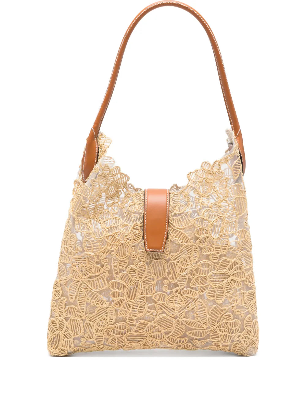 Ermanno Scervino Floral Embroidered Shoulder Bag