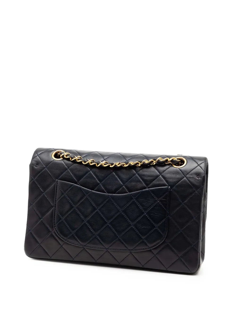 Chanel Pre Owned 1989 1991 Medium Classic Lambskin Double Flap Shoulder Bag