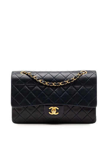 Chanel Pre Owned 1989 1991 Medium Classic Lambskin Double Flap Shoulder Bag