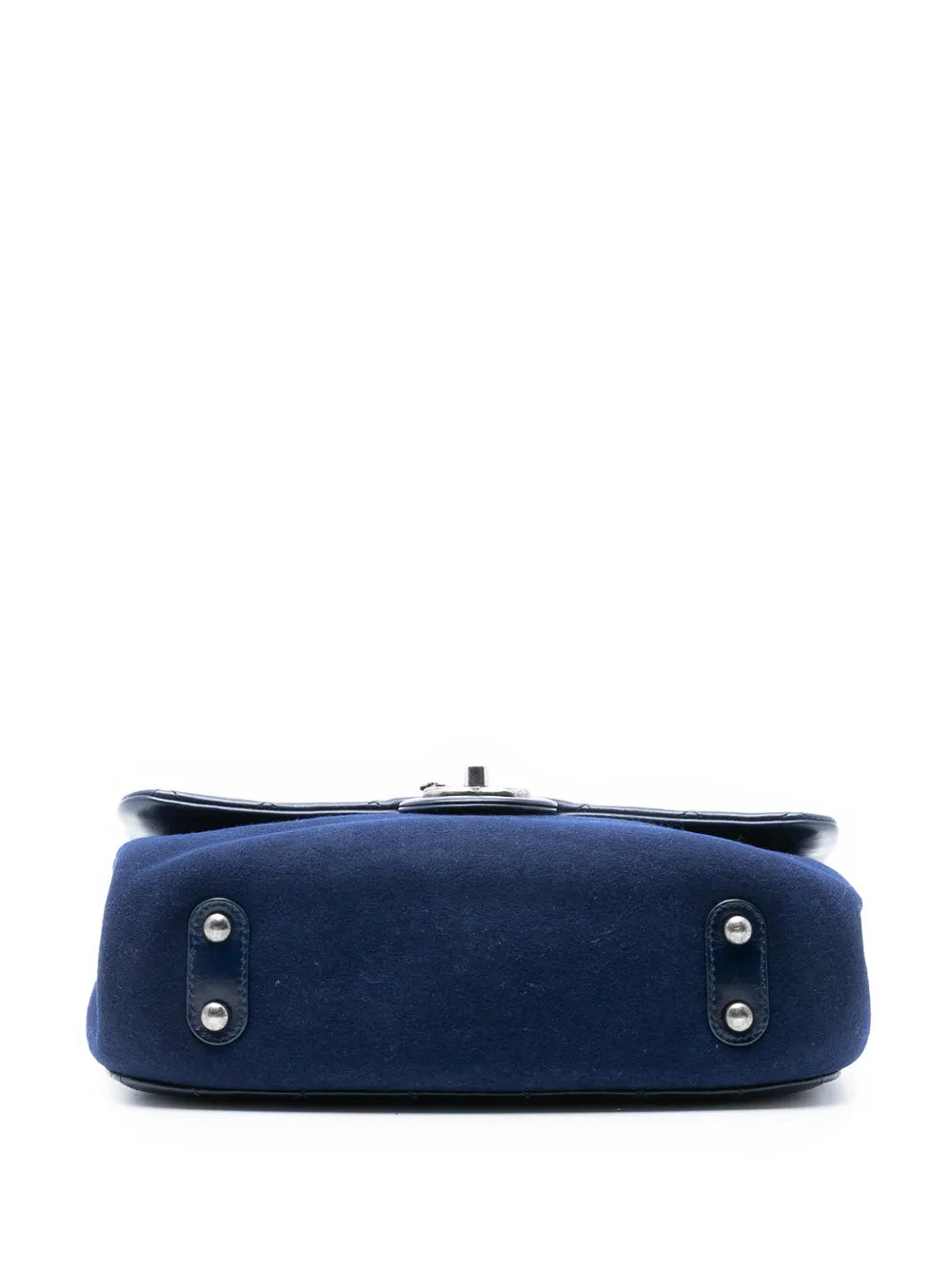 Chanel Pre Owned 2015 2016 Paris Salzburg Quilted Glazed Calfskin And Felt Edelweiss Flower Cc Flap Shoulder Bag