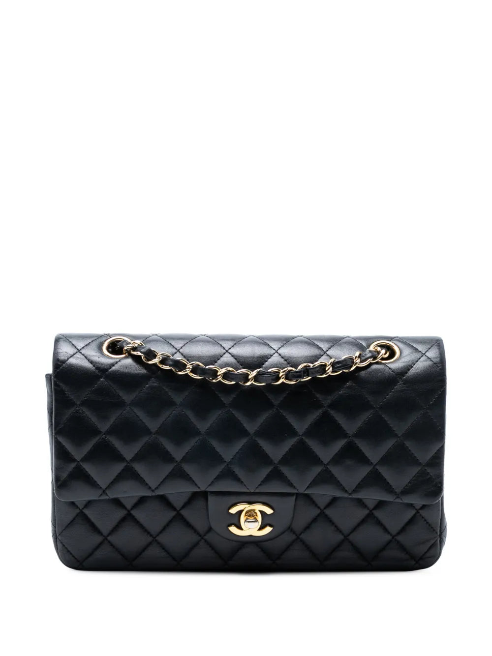 Chanel Pre Owned 2013 2014 Medium Classic Lambskin Double Flap Shoulder Bag