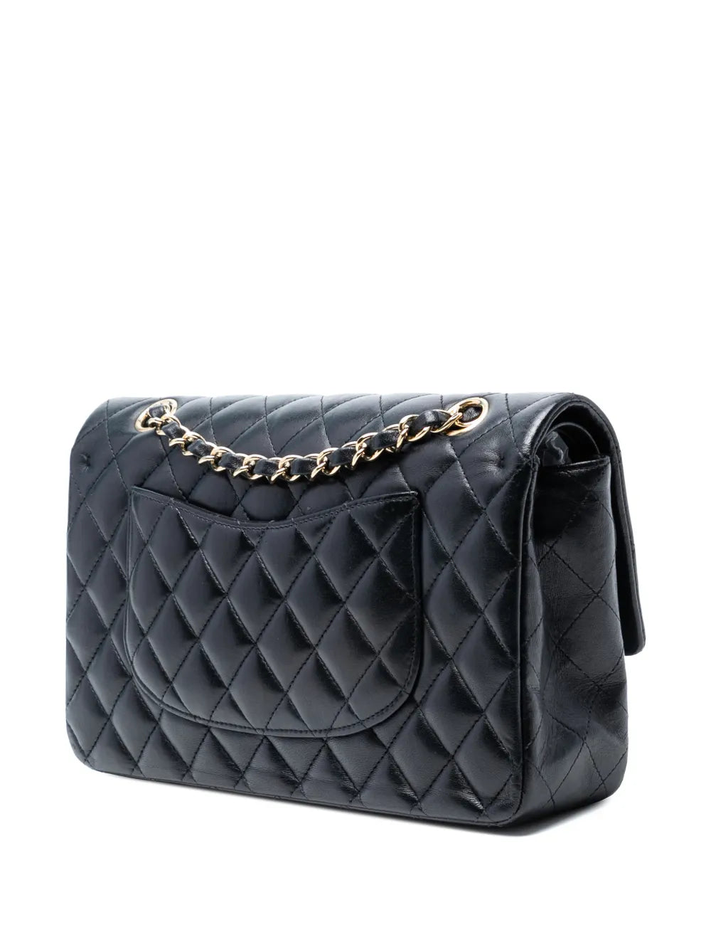Chanel Pre Owned 2013 2014 Medium Classic Lambskin Double Flap Shoulder Bag