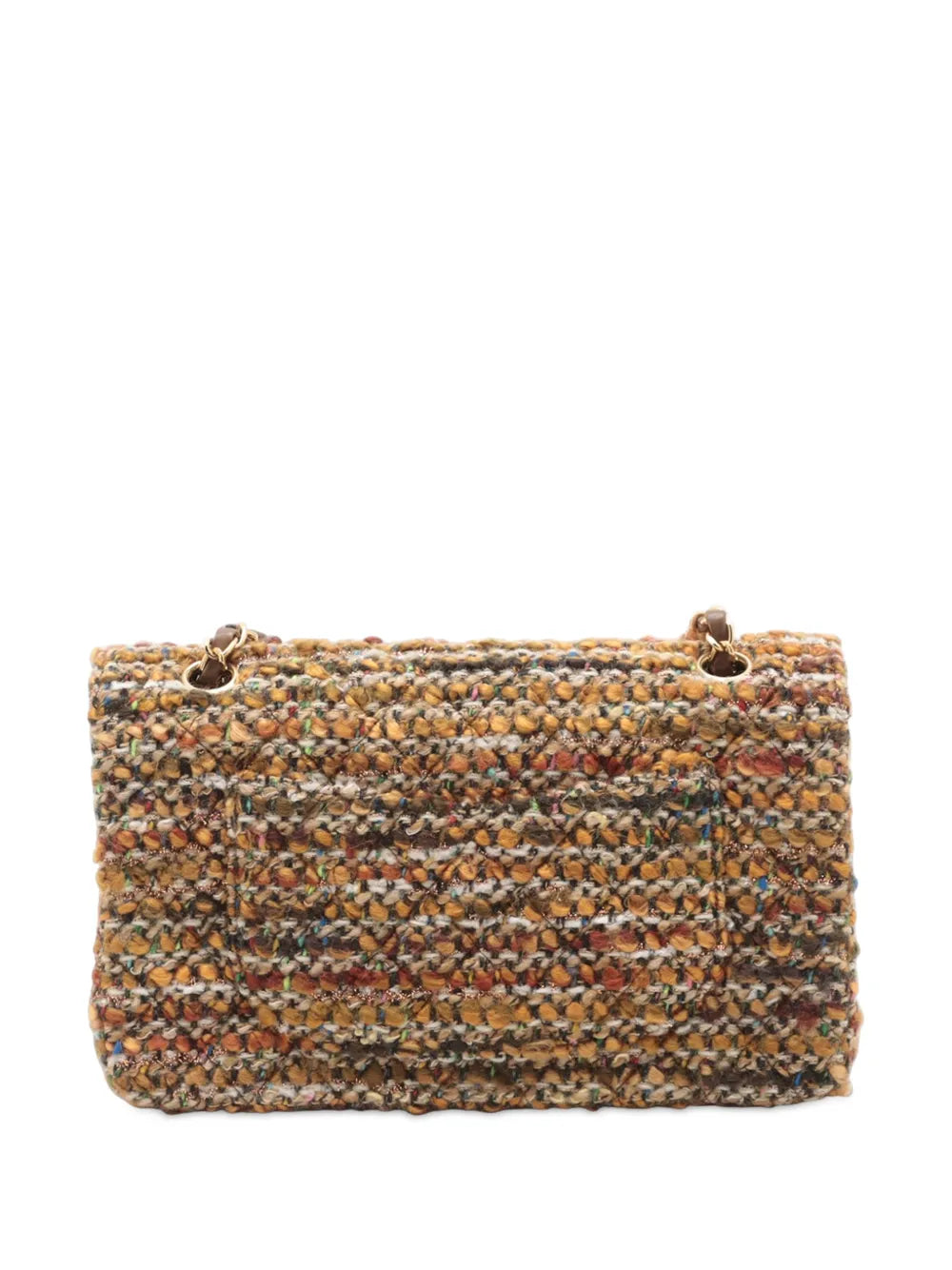 Chanel Pre Owned 2003 2004 Medium Classic Tweed Double Flap Shoulder Bag